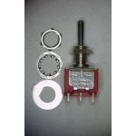  PANEL MOUNT MINITURE TOGGLE SWITCH DPDT ON-OFF-(ON) - 250V 5A